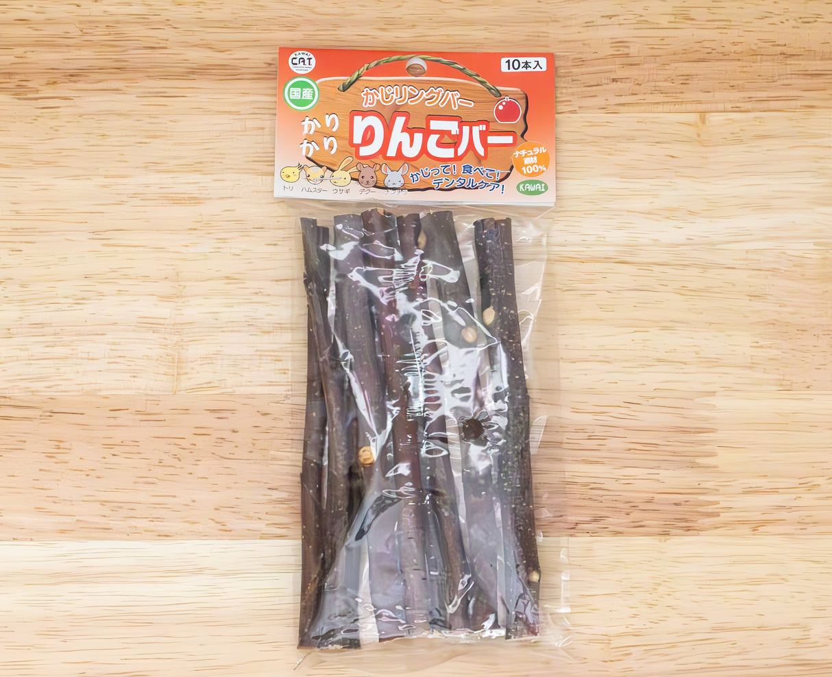 かじり木 おもちゃ カリカリりんごバー